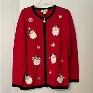 Bechamel Red Santa Cardigan